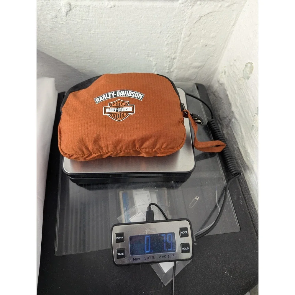 Harley Davidson‎ Orange Packable Nylon Duffel Bag